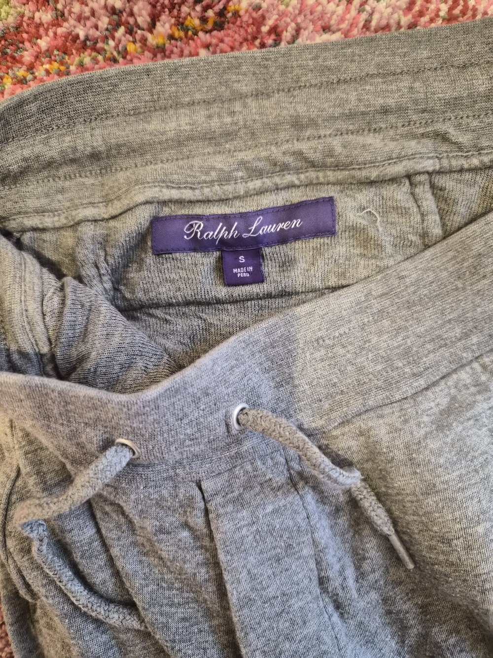 Ralph Lauren Purple Label Gray Knit Sweatpants